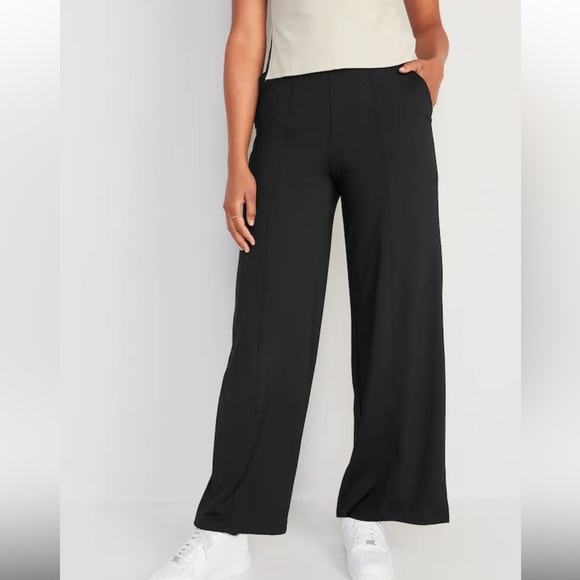 Old Navy Pants - NWT Old Navy Large Black Jack High-Waisted PowerSoft Wide-Leg Pants for Women